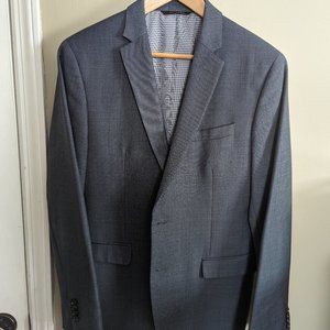 Banana Republic Italian Wool Blue Suit Jacket Slim-Fit 40R